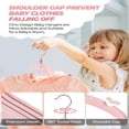 thumbnail image 4 of Cintres pour Bébé, Lot de 60, Cintres pour Vêtements de Bébé Dinos de 11,4‘‘ pour Enfants avec 6 Pcs Séparateurs, Rose, 4 of 5