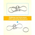 thumbnail image 3 of Juego de 16 rompecabezas de alambre de metal con bolsa, prueba de inteligencia, desenredar enlaces de hierro, desbloqueo, juego de enclavamiento, anillo chino, truco mágico, juguete para fiestas, niños, adultos, desafío JM Juego mental, 3 of 5