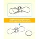 thumbnail image 3 of Juego de 16 rompecabezas de alambre de metal con bolsa, prueba de inteligencia, desenredar enlaces de hierro, desbloqueo, juego de enclavamiento, anillo chino, truco mágico, juguete para fiestas, niños, adultos, desafío Rojo Verde Cocina, Decoración y Otros, 3 of 5