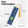 thumbnail image 3 of Kdxio Dinosaur In Space Print Metal Tassel Bookmarks,Perfect Gift for Art Lovers and Bookworms Metal Bookmarks for Women, 3 of 8