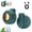 Green, variant on Portable Silent Mini Bladeless Electric Fan, 3-Speed USB Rechargeable Clip-On Cooler for Shirt & Waist, Hands-Free Personal Cooling for Travel