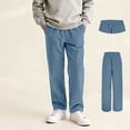 thumbnail image 4 of Kids Boys Corduroy Pants Elastic Waist Baggy Pants School Uniform Pants Boys Size 7-8 Years Pants, 4 of 5