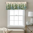thumbnail image 3 of Tropical Plant Valance Curtain Summer Cactus Window Valances Rod Pocket Short Curtains Window Treatments for Kitchen Bedroom Bathroom Laundry 60" x 14", 3 of 9