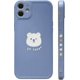 thumbnail image 1 of Compatible with iPhone 11 Case Cute Painted Design White Luck Bear for Women Girls Fashion Slim Soft Flexible TPU Rubber for iPhone 11-Blue Blue -, 1 of 4