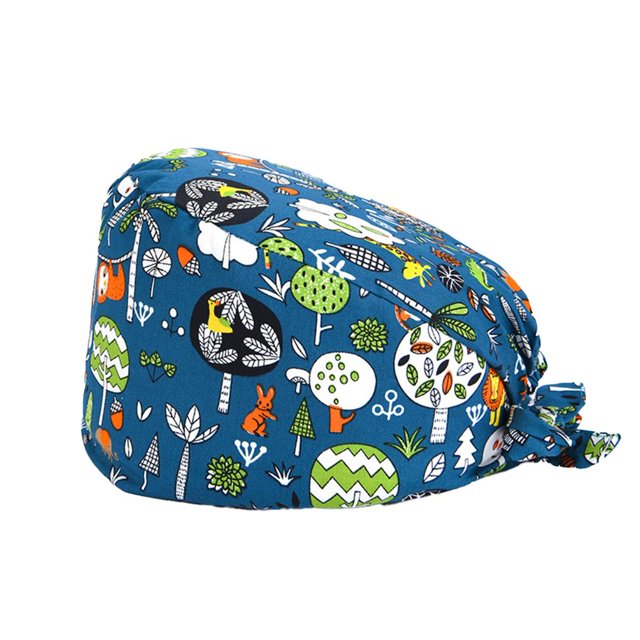 Yingyy Operating Hats Nurses Gourd-shaped Long-time Service Pure Color Dull Polish Professional Assorted Colors Tie Back Working Caps 329 No Buckle