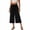 AA-Black, variant on QATAINLAV Capri Pants for Women Baggy Wide Leg Summer Capris Solid Color Casual Cropped Trousers with Pockets Vacation Beach Outfits White S