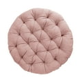 thumbnail image 2 of Sorra Home Suede Blush Pink Round Papasan Cushion 44 in, 2 of 3