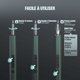 thumbnail image 4 of Cordless electric screwdriver 82 in 1 with 3 led lights 64 magnetic bits rechargeable 200rpm for phone camera, 4 of 4