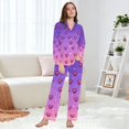 thumbnail image 6 of FORMRS Womens Pajama Set Long Sleeve Top and Pants with Pockets Soft Comfy Lounge Sleepwear, Sizes S-2XL, Pixel Love, 6 of 7