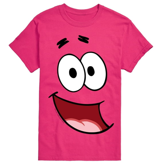 Spongebob Squarepants - Patrick Face Costume - Men's Short Sleeve Graphic T-Shirt