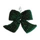 thumbnail image 2 of Adorno de lazo de terciopelo para árbol de Navidad | Decoración navideña de flocado verde | Tela suave, Clásico de bucle ancho, Ligero, Pequeño Mediano Grandes Tallas | Fácil de colgar, acabado, 2 of 6