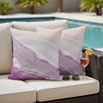 thumbnail image 4 of Pink Coastal Wave Outdoor Waterproof Pillow Covers, Summer Modern Ocean Beach Decorative Square Throw Pillowcase Sofa Cushion Sham for Patio/Couch/Chair, 18"x18" 2 Pack, 4 of 8