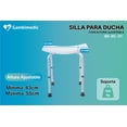 thumbnail image 4 of GAMBIMEDIC Silla de Ducha Baño Bano Banco de Ducha Baño Banco Regadera Silla Regadera Ergonomica Ortopedica Altura Ajustable, 4 of 5