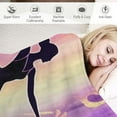 thumbnail image 3 of COMIO Girls Love to Dance Ballerina Blanket with Name Super Soft Throw Blankets for Bed Couch Birthday Wedding Gift, 3 of 6