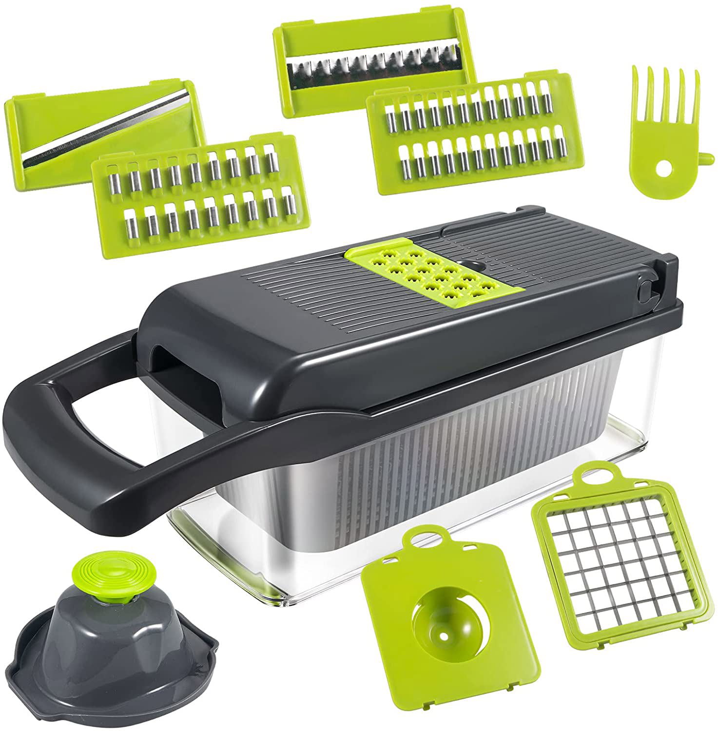 Vegetable Chopper Pro Onion Chopper by Bellemain Heaviest Duty, Vegetable  Dicer Includes Interchangeable Inserts for 1/4 Dice, 1/2 Dice ; 1/4  Julienne, Catchment/Storage Container, - Bellemain