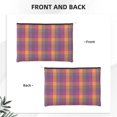thumbnail image 2 of Cauagu Orange and Purple Plaid for Tyvek Makeup Bag,Reusable Travel Cosmetic Bag Women Organizer Toiletry Bag Birthday,Gifts for Women Girlfriend Mom Teacher 6.5’’*8.9’’, 2 of 7