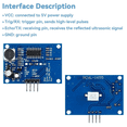 thumbnail image 2 of 2pcs Ultrasonic Distance Sensor for Distance Measurement Obstacle Avoidance Industrial Control -SR04T, 2 of 7