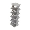 thumbnail image 3 of Zapatero vertical, zapatero de esquina estrecha, resistente, ahorra espacio, organizador de almacenamiento para armario, apartamento, pasillo, garaje, 6 niveles, 3 of 8
