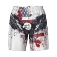 thumbnail image 4 of Lsque Mens Swim Trunks American Flag Eagle Art Pattern - Bathing Suit Compression Liner - Beach Swim Shorts Swimwear - (S-3XL) - Stretch Quick Dry -XX-Large, 4 of 9