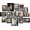Black, variant on 15 Pack Real Glass Picture Frames Collage Wall Decor, Including 3pcs 8x10, 6pcs 5x7, 6pcs 4x6 Photo Frames for Gallery Wall or Tabletop Display, Distressed White