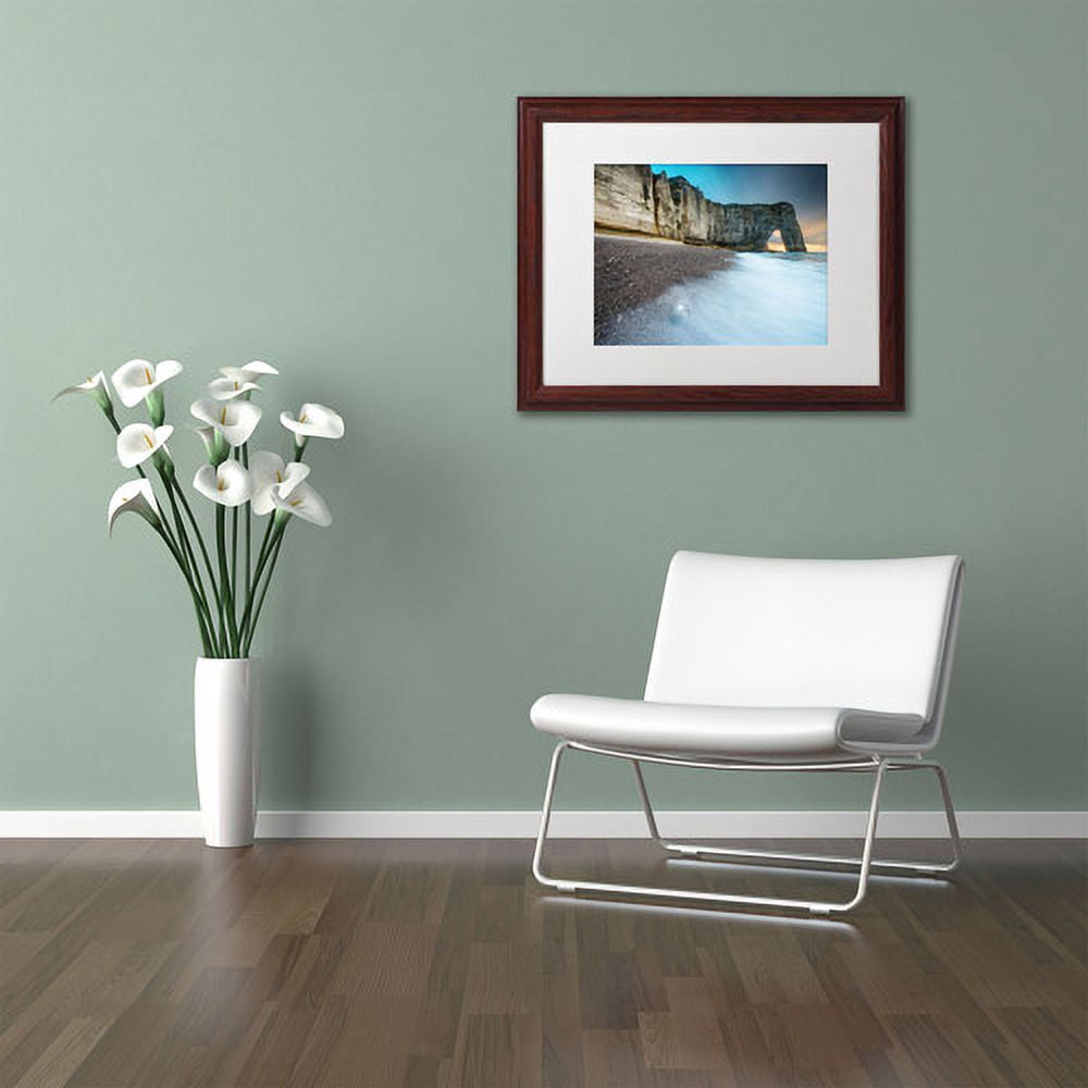 Trademark Fine Art "Gate to the Ocean" Canvas Art by Mathieu Rivrin, White Matte, Wood Frame