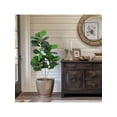 thumbnail image 2 of Artificial faux fiddle leaf fig tree - 4/5/6 ft de altura para indoor home decor con pot, suitable para oficina, sala de estar, bathroom, 2 of 7