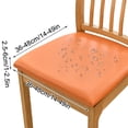 thumbnail image 6 of EGYMEN Waterproof PU Dining Chair Seat Cover, Soft Removable Washable Seat Cover for Dining Chair, Dining Room Seat Cover Protector (Rear-Covered, PU Orange), 6 of 8