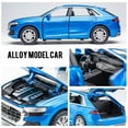 thumbnail image 5 of 1:32 AUDI Q8 SUV Alloy Car Model Diecast Metal Vehicles Car Model Collection High Simulation Sound and Light Childrens Toys Gift Blue, 5 of 5