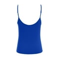 thumbnail image 5 of Staki White Top Women Sleeveless Scoop Neck Ribbed Tank Top Fitted Summer Basic Cami T-Shirts(Blue,S), 5 of 5