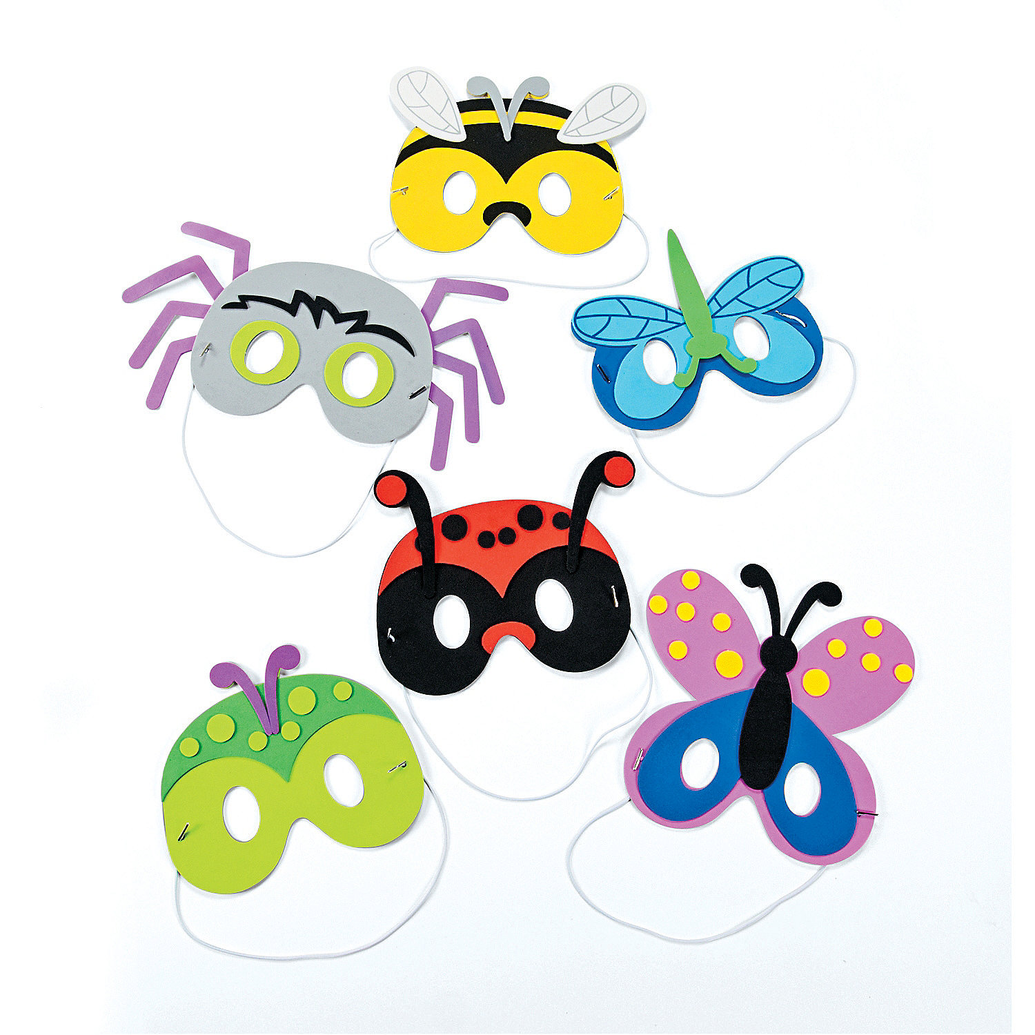 Foam Bug Mask Craft Kit Craft Kits 12 Pieces