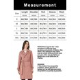 thumbnail image 4 of Giolshon Women's Faux Suede Trench Coat Classic Long Double Breasted Overcoat Belted Lapel Jacket Spring and Fall, 4 of 6