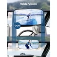 thumbnail image 3 of Upgraded Boat Mirror Rear View 8"x4" Marine Mirror w/ Quick-Install Clips for Pontoon Ski Boats Water Sports Wakeboarding Surfing, 3 of 7