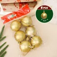 thumbnail image 3 of Bolas de Navidad con purpurina roja y dorada para colgar en el árbol de Navidad, adornos de bolas de Navidad de 4 cm, decoración festiva para el hogar, regalos para fiestas, 3 of 5