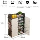 thumbnail image 3 of Armario de Almacenamiento con Puertas, Zapatero Portátil con 6 Niveles para 24 Pares de Zapatos ,Organizador para Zapatos con Cerramiento y Soporte, 3 of 8