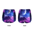 thumbnail image 3 of Salouo Dreamy Colorful Starry Sky Print Women's 2 in 1 Running Shorts Double-Layer Shorts Athletic Workout Gym Yoga Shorts Running Shorts for Women-Medium, 3 of 7