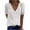 White, variant on Fesfesfes Athletic Clothes for Women Fashion Women Casual Solid Short Sleeve V-Neck Lace T-Shirt Blouse Tops Womens Workout Tops Short Sleeve 3XL(US:14)