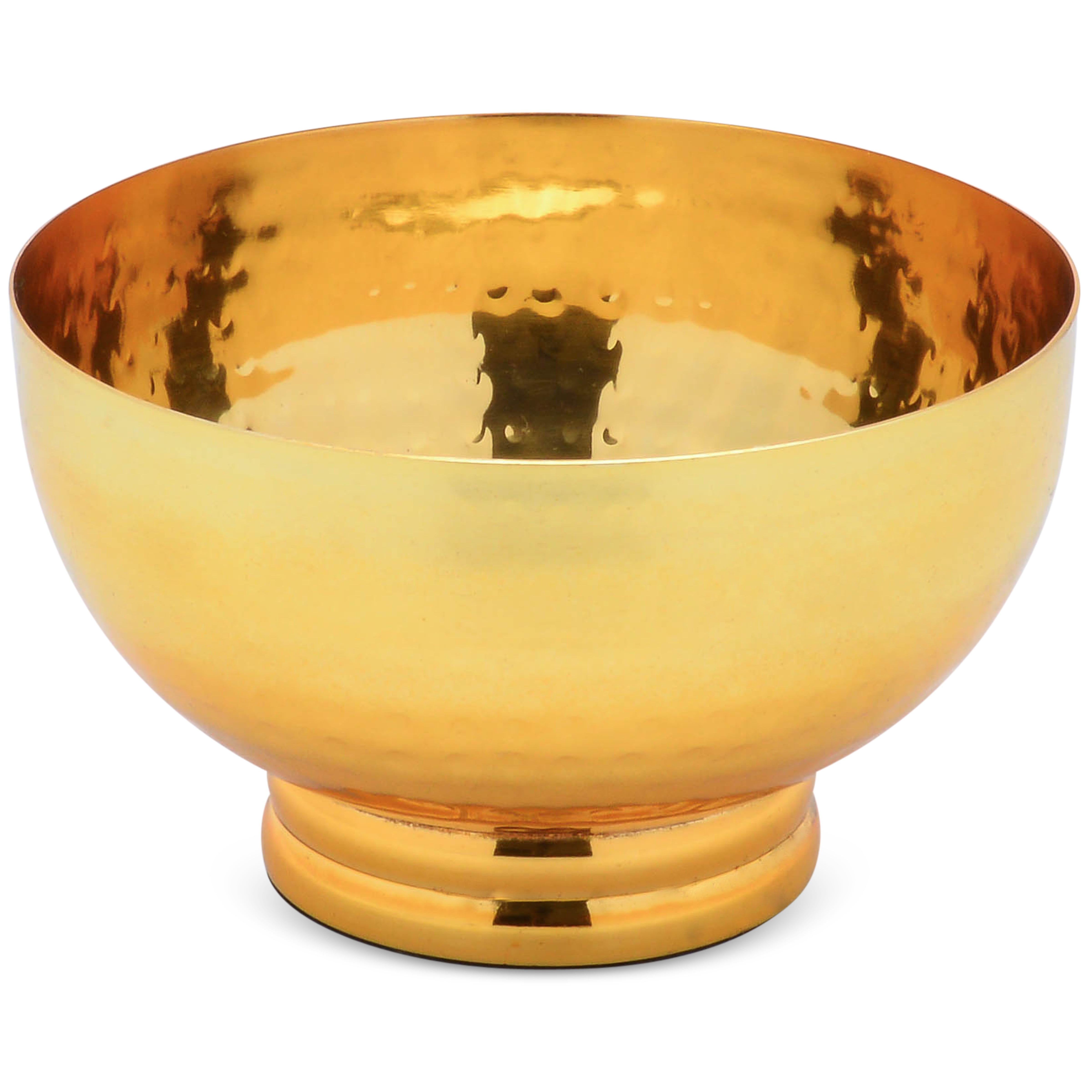 Berkware Gold Plated Decorative Bowl Gold Colored Metal Serving Dish, Potpourri Holder, Fruit