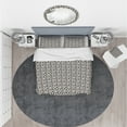 thumbnail image 3 of Designart 'Grey Abstract Pattern' Scandinavian Duvet Cover Set, 3 of 4