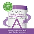 thumbnail image 4 of (2 Pack) Almay Biodegradable Longwear & Waterproof Eye Makeup Remover Pads, Hypoallergenic, Cruelty-Free, Fragrance-Free, 80 Pads, 4 of 9