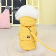 thumbnail image 5 of Dog Sweaters for Small Dogs, Fleece Cat Hoodie Clothes, Spring Winter Cute Warm Puppy Sweater, Pet Doggie Sweater(Yellow) - M, 5 of 7