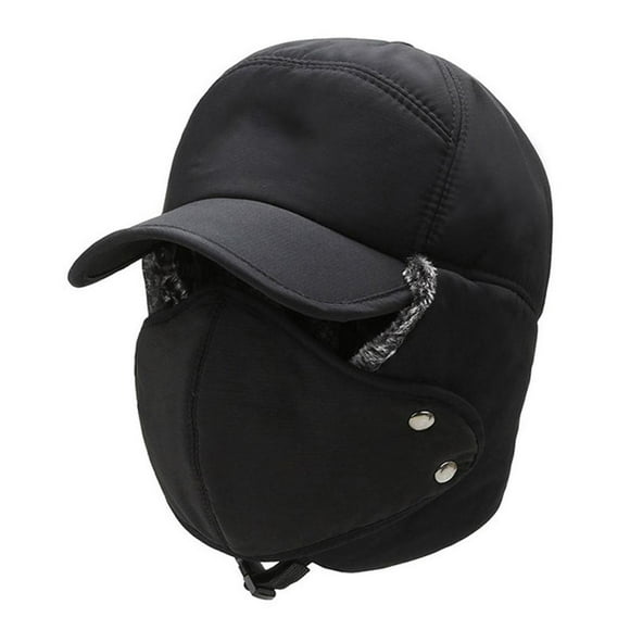 Winter Hat Beanie With Face Cover Windproof Fleece Warm Hat Winter Hat Beanie With Face Cover Thick Windproof Fleece Warm Hat Earflap Thermal Headwear Ear Warmer For Men Outdoor