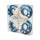 thumbnail image 3 of 4 colgantes de donut para decoración navideña para la ventana de la sala de estar. Azul oscuro, 3 of 9
