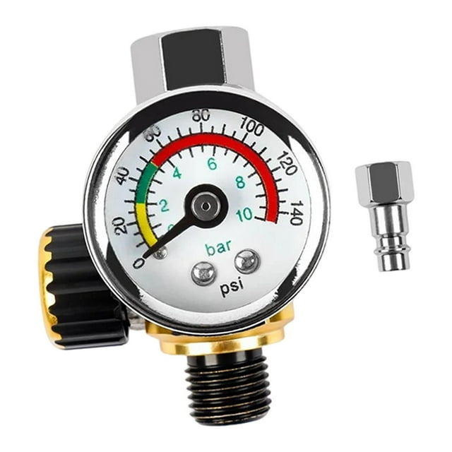 Regulador de presión de aire de pulverización con manómetro, control preciso, pieza de reparación de alto rendimiento, regulador de compresor de aire
