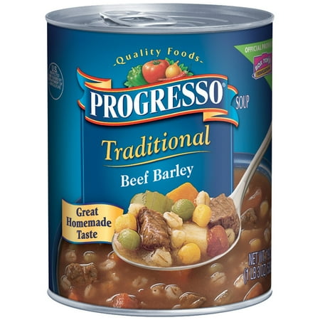 Progresso® Traditional Beef Barley Soup 19 oz. Can - Walmart.com