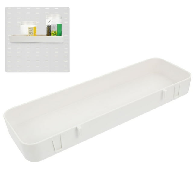 REOFLYUP Kit Pegboard Bins Pegboard Modern Design Plastic Storage Box 1Pack 10.8X3.4X1.2In For Living Room