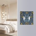 thumbnail image 4 of Yayeee Toggle Light Switch Wall Plate 2-Gang 4.56"x4.48" Decorative Outlet Cover, Yellow Forest Pattern, 4 of 7
