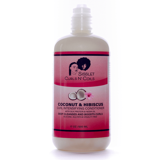 Sisslet Coconut & Hibiscus Conditioner for Hair, 17 oz / 500 mL
