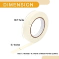 thumbnail image 4 of Cinta de pintor universal Unique Bargains - Cinta de enmascarar para pintura de automóviles DIY sin residuos - Papel crepé blanco de 0.7 pulgadas x 60.1 yardas, 4 of 7