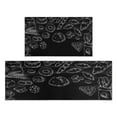 thumbnail image 1 of Black and White Anti-Fatigue Kitchen Rug Kitchen Mats: Set of 2 Boho Floral Design Non-Slip Washable Kitchen Runner Mat for Stylish Farmhouse Decor, 1 of 7