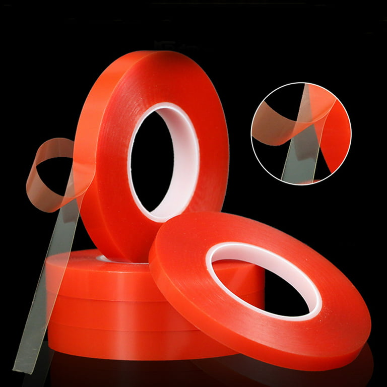 Double-Sided Tape Craft Strong Self Adhesive Thin Width 3-20mm Length 50M